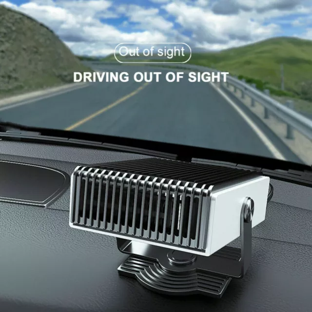 Windshield Heater 150W 12V Portable Car Heating Cooling Fan Defrosting Defogger