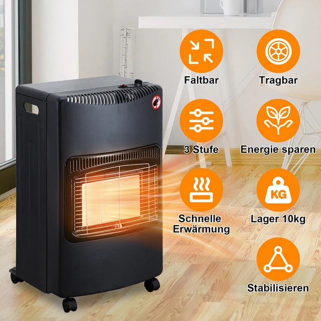 Gasheizung Gasofen Heizgerät 4200W Heizung Heizstrahler LPG Gasheizofen 3