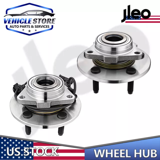 Pair (2) Front Wheel Hub Bearings for 2002 2003 2004 2005 Dodge Ram 1500 w/ ABS