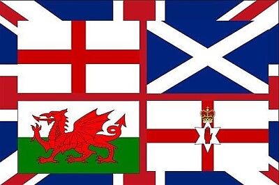 Union Jack British United Kingdom Flags Ireland Scotland Wales England UK Flag