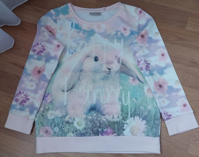 Next Girl's Easter Jumper Happy Bunny Age 8