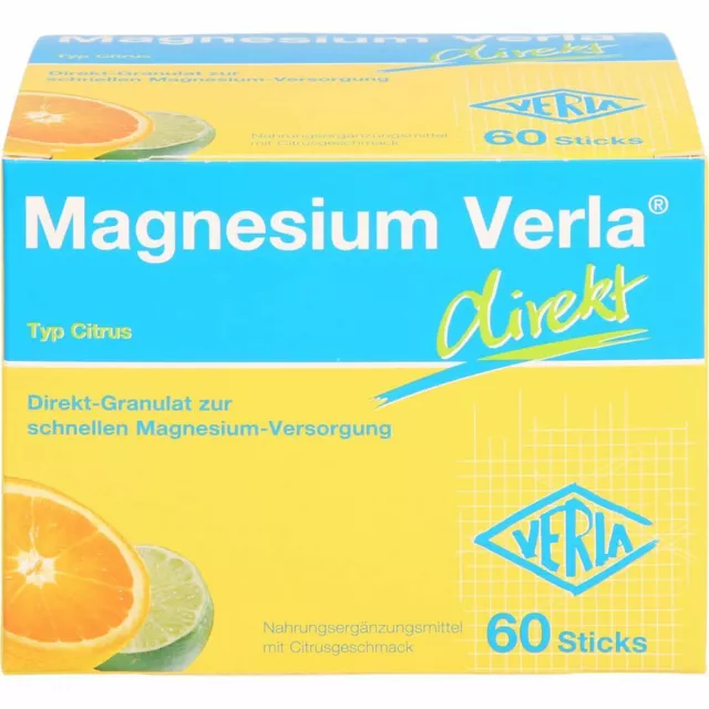 MAGNESIUM VERLA direkt Granulat Citrus 60 St PZN15201135