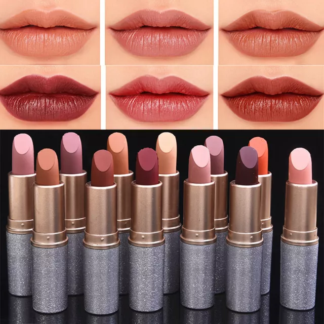 12 Color Makeup Long Lasting Waterproof Matte Liquid Lipstick Bullet Lip Gloss