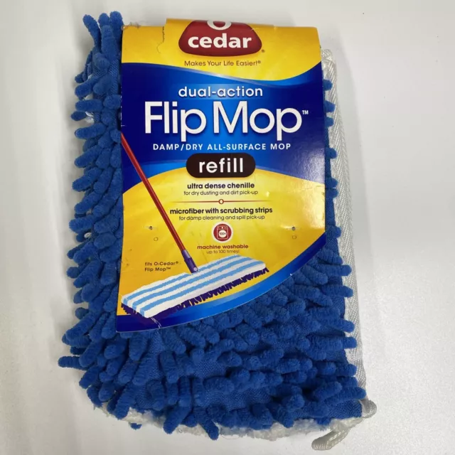 Genuine O’ Cedar Refill Pads for Dual Action Flip Mop Machine Washable