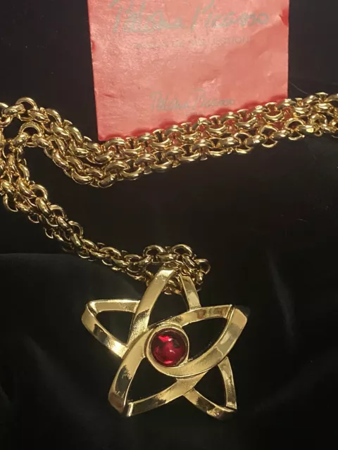 collier vintage Paloma Picasso dans son écrin. Doré à L’or Fin