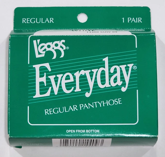 Vintage Leggs Everyday Panty hose 1 Pair Size Large M Sheer Toe WHITE 14400SMW09