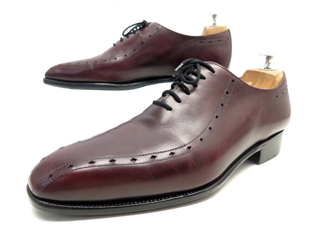 Chaussures JM Weston Noires - Modèle Monk Taille 6/5 (40.5 EU) - Cuir Bordeaux - Très Bon état