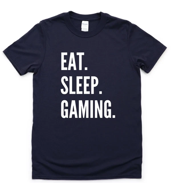 Gamer T-Shirt, Eat Sleep Gaming Shirt Mens Womens Gift - 4302
