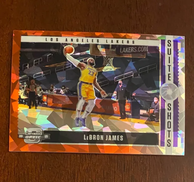 2020-21 Panini Contenders Optic Suite Red Cracked Ice #15 LeBron James #P3576