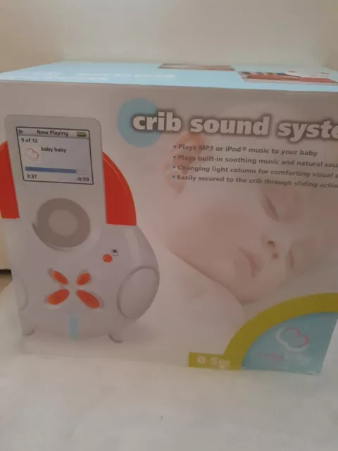 Crib Sound System - Plays Music To Your Baby - Changing Light Column - Mounting