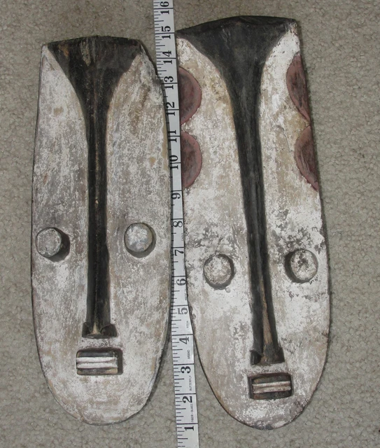 2 Old African Dan Gere Tribal Mask Grebo Kran Wee Wi  Art Baule Kwele Gabon 8