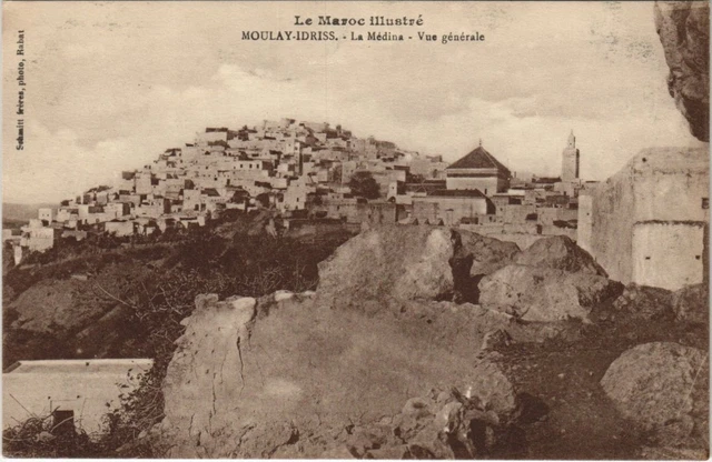 CPA AK MAROC Illustre MOULAY-IDRISS La MEDINA Vue générale (38787)