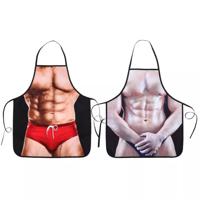 2 piezas Delantales Para Hombre Accesorios De Cocina Regalos Hombres Sexy