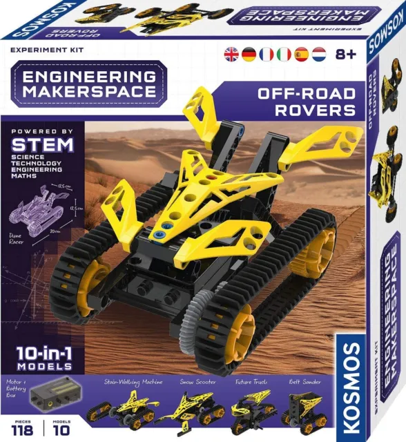Off-Road Rovers Experiment Kit Set 10 Modelli in 1 Kosmos