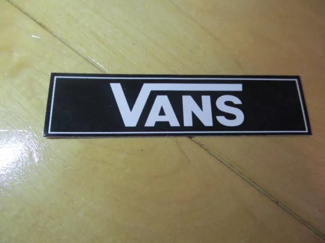 VANS Skate Sticker Black Strip Off The Wall 3" shoes skateboards helmets decal