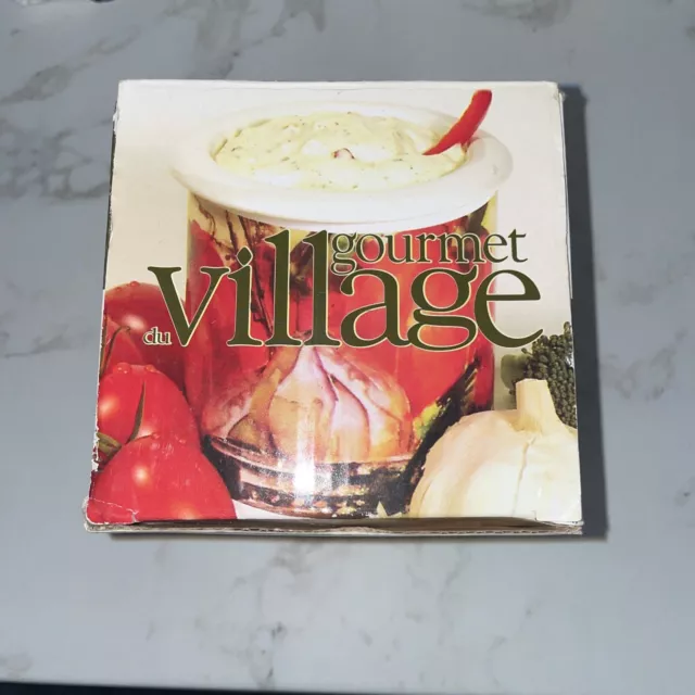 Vintage ”Gourmet Village” Country Dip Chiller - New In Box - 2 Piece