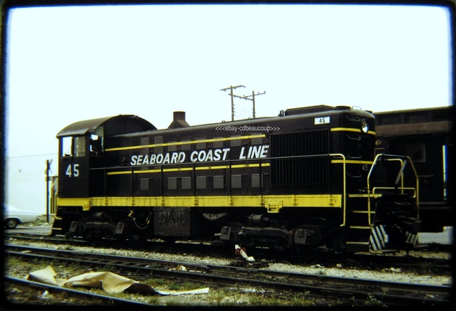 Original Railroad Slide OSLD Seaboard Coast Line SCL 45 Miami 4/68
