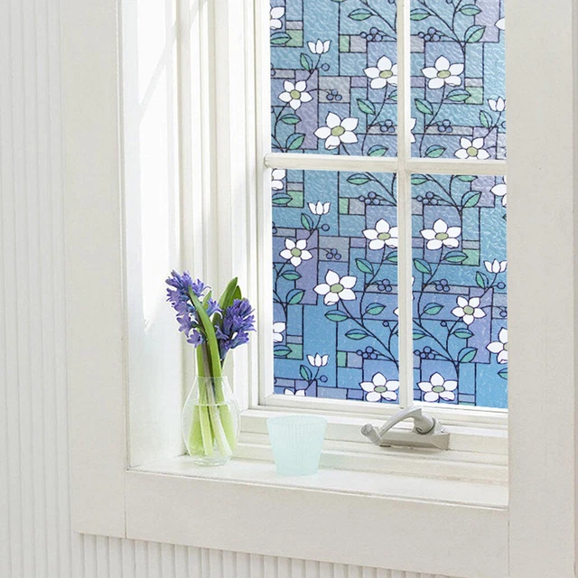 ?i?ek Pencere Etiketi Decorative Glass Film Wall Stickers Glass Stickers Opaque 12