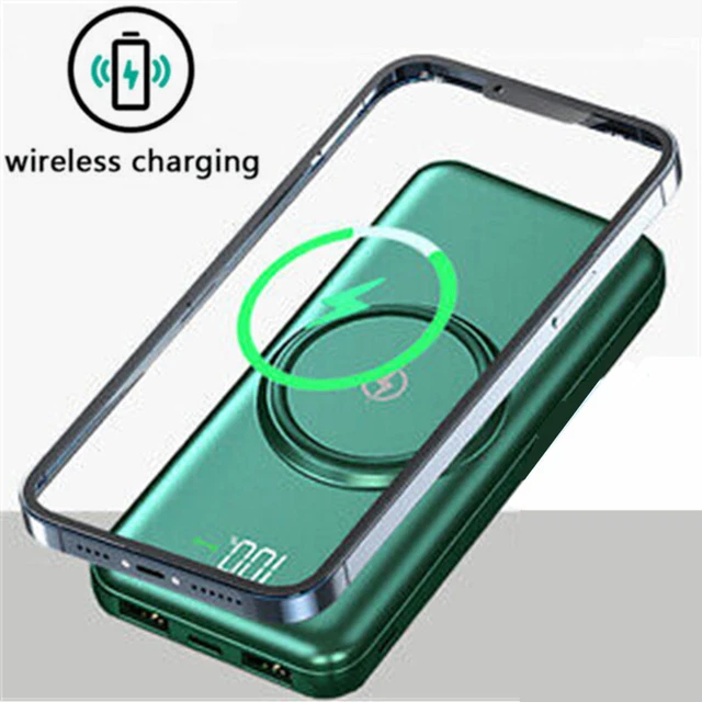 Wireless 900000mAh Power Bank USB Portable External Battery Charger for Phone US