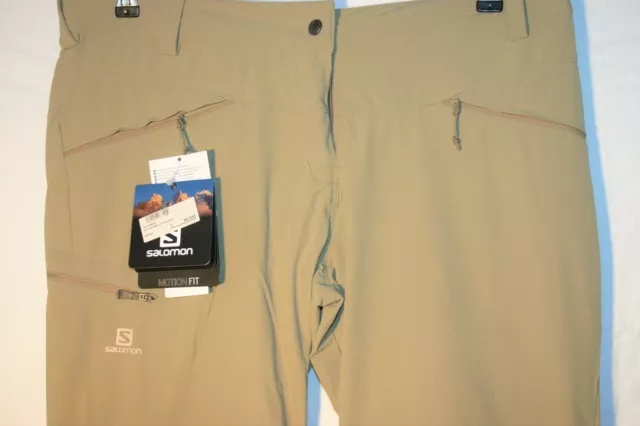 Salomon Wayfarer Zip Off Wanderhose Outdoorhose  Damen beige Gr  44 2