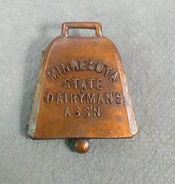 Vintage MINNESOTA STATE DAIRYMAN'S ASSOCIATION Pin Advertising Bell PINBACK