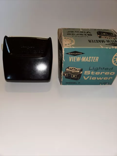 Old Rare Vintage Vnt Sawyer's View Master Lighted Stereo Viewer Model F No. 2026