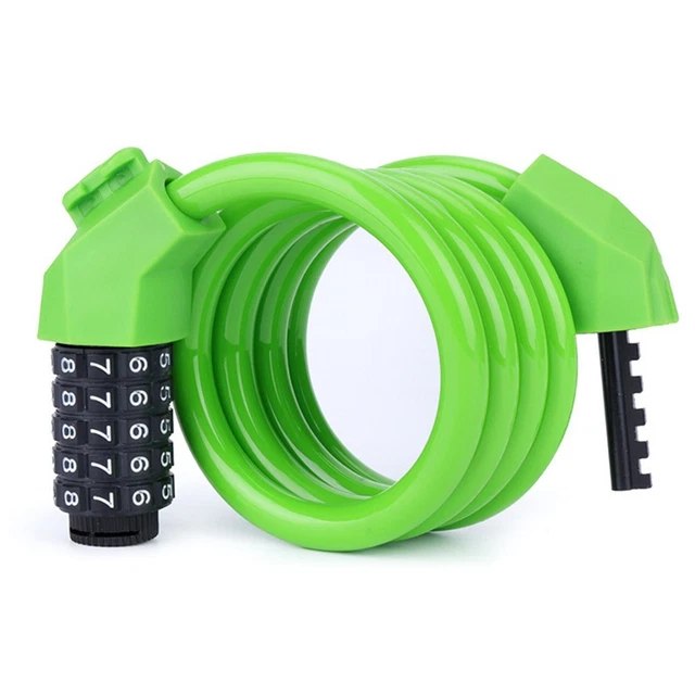 DEPENDABLE BIKE LOCK with Thick Steel Cable and Zinc Alloy Construction ...