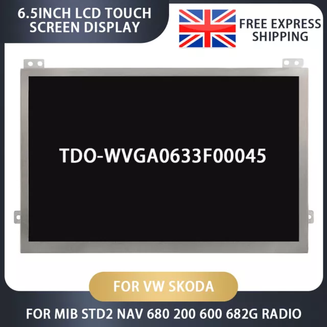 6.5'' Touch Screen Display For VW Caddy MIB STD2 200 680 600 TDO-WVGA0633F00045