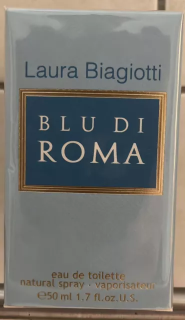 " BLU DI ROMA di Laura Biagiotti " Profumo Donna Eau De Toilette 50ml spray