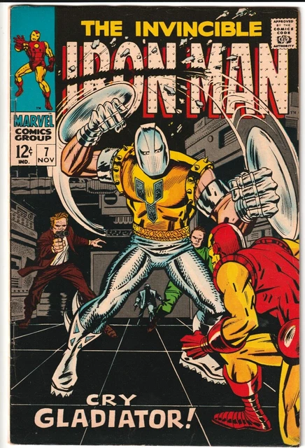Invincible Iron Man #7 1968 Marvel Comics 5.5 FN- GEORGE TUSKA & JOHNNY CRAIG