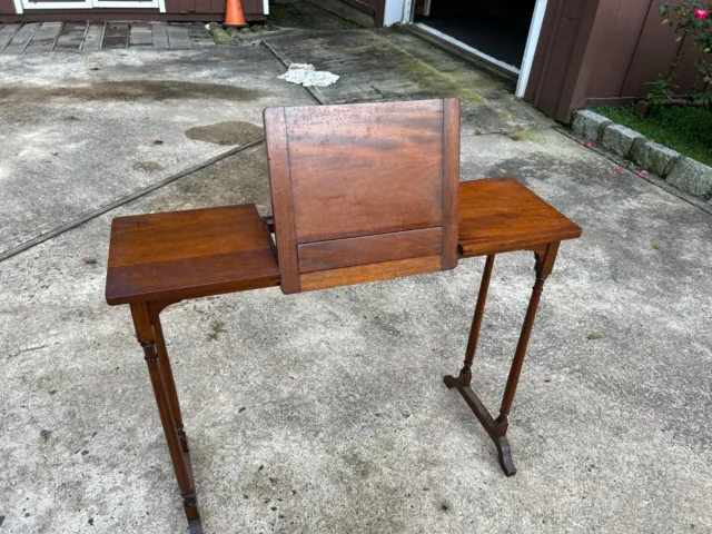 19th Century Mahogany Adjustable Reading Table - Antique Georgian Writing Desk
