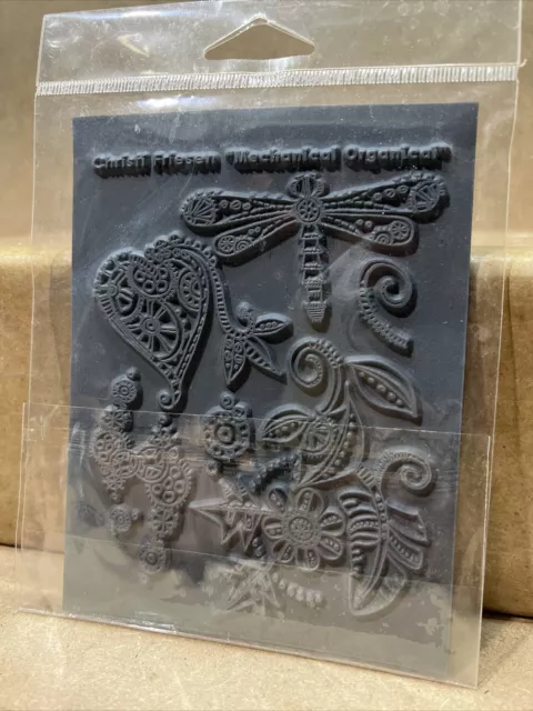 Christi Friesen Rubber Mold Image Texture Stamps Mechanical Organical B81 2