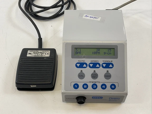 Densply Tulsa Dental DTC AEU-25 Motor  Controller w/ FootSwitch