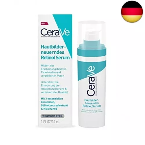 CeraVe Hautbilderneuerndes Retinol Serum, Gesichtsserum für ebenmäßige Haut und