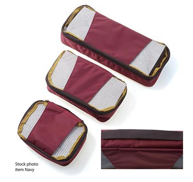 Samantha Brown Slim Line Packing Cubes 4-piece Set ~ Olive NWT 2