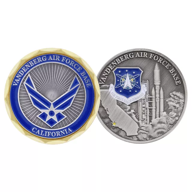 VANDENBERG AIR FORCE BASE HAWKS SPACE AND MISSILE COUNTRY 1.75