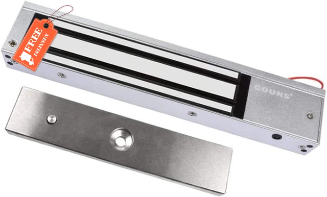 COUNS Single Door 12V 600Lbs Electric Magnetic Electromagnetic Lock Holding Forc