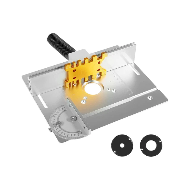 Piastra di inserimento tavolo router alluminio, lavagna flip fresa legno con mitra Gau U8K5