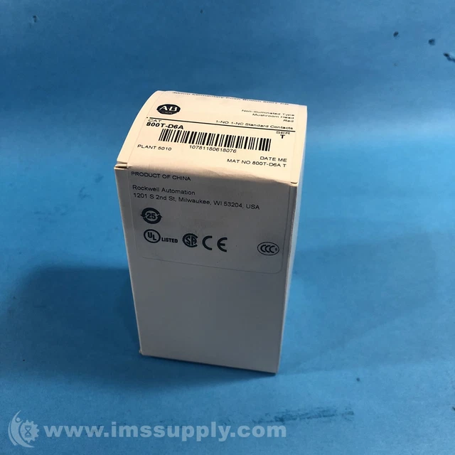 Allen Bradley 800T-D6A Series T Push Button FNFP