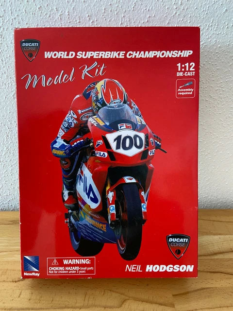 Minichamps 1:12 – Ducati 999R F03 – Neil Hodgson – WSB 2003 – Modèle Diecast – 123 031300
