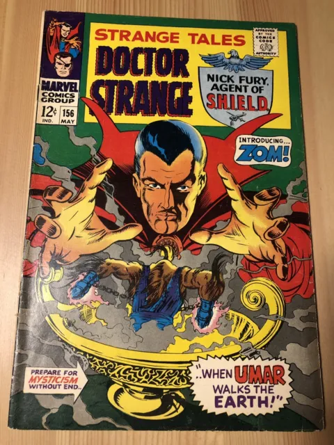 Marvel Strange Tales #156 May 1967 Doctor Strange Nick Fury Agent Of Shield!