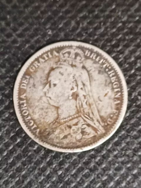 1889 Queen Victoria .925 Silver Sixpence.