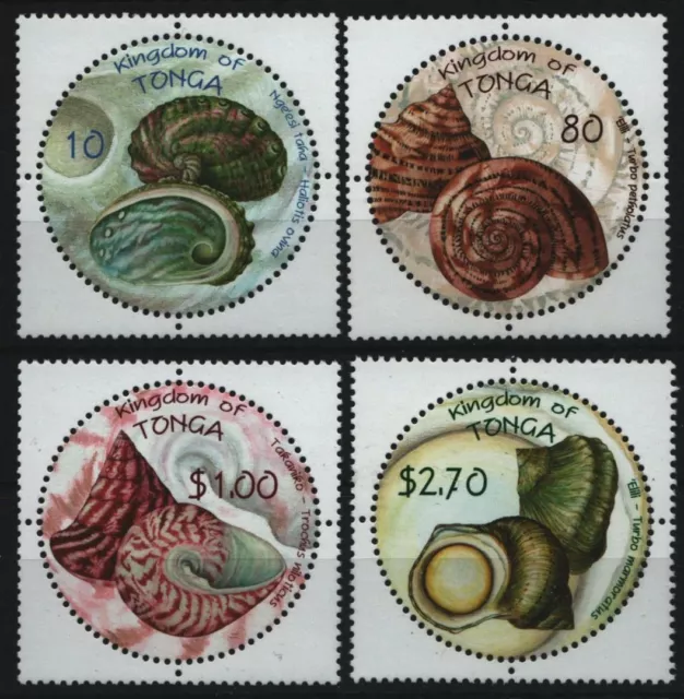 Tonga 2001 - Mi-No. 1609-1612 ** - MNH - Sea Snails / Marine Snails
