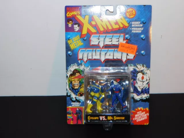 X-Men Steel Mutants Cyclops Vs Mr. Sinister Toy Biz 1994