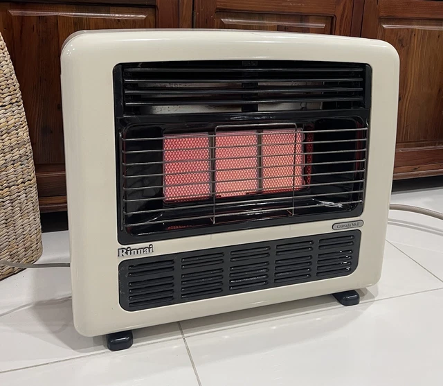RINNAI GRANADA MKII LPG Propane (bottle) Gas Heater **POWERFUL 25MJ** Soft  Cream $540.00 - PicClick AU