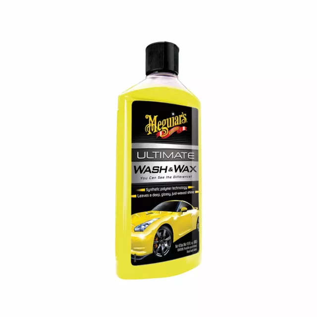 Meguiar’S G17716EU Ultime Wash & Cire, Cire Shampooing, 473 ML