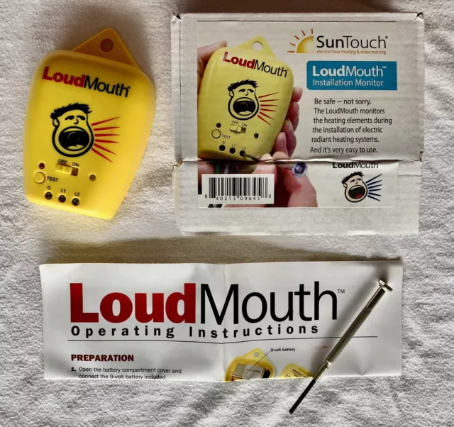 SunTouch LoudMouth Installation Monitor Underfloor Heating Installation