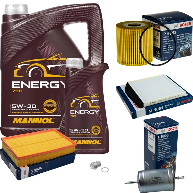 MANNOL Energy 5W-30 Motoröl – 6x1 Liter, API SN/CH-4, ACEA A3/B4, Für Benzin- & Dieselmotoren