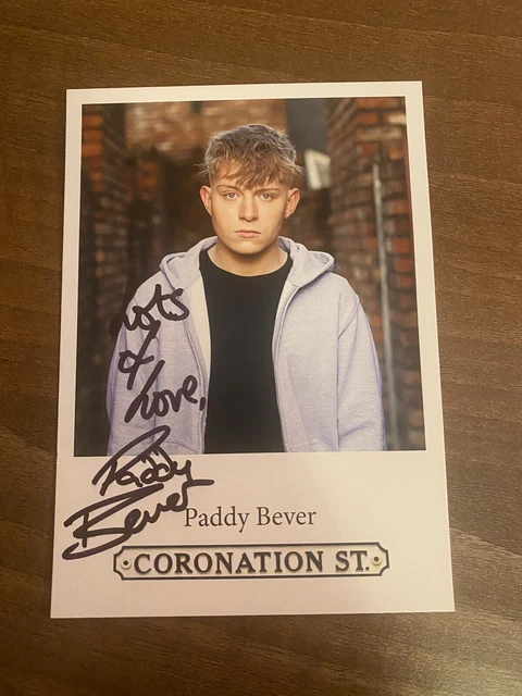 PADDY BEVER as MAX - Hand Signed CORONATION STREET 2023 Cast Card