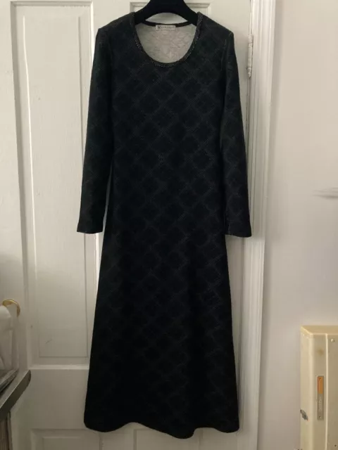 Yohji Yamamoto Workshop Ys Knit Bias Plaid Pattern Dress, Made in Japan